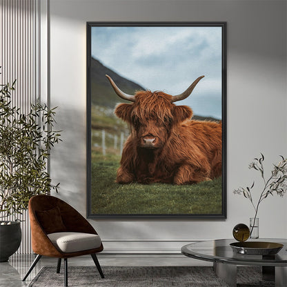 Chill Highland Cow Wall Art