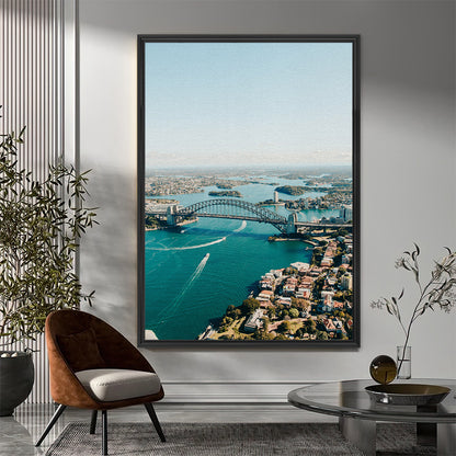 Sunset Over The Sails Large Wall Art