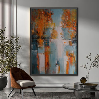 Village In Fall Wall Art