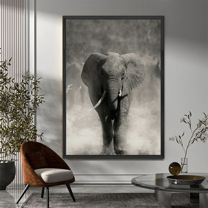 Gray Elephant Wall Art
