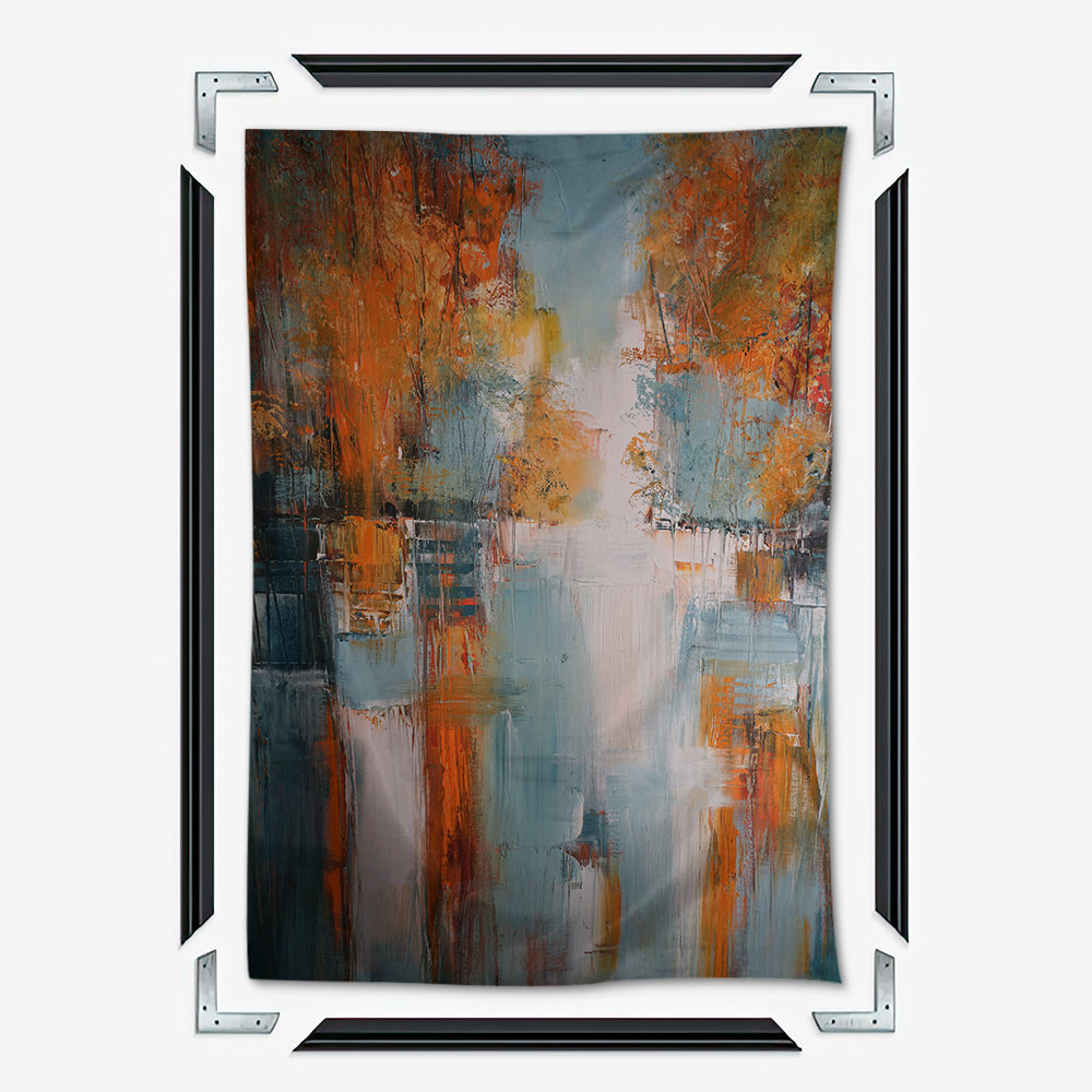 Village In Fall Wall Art