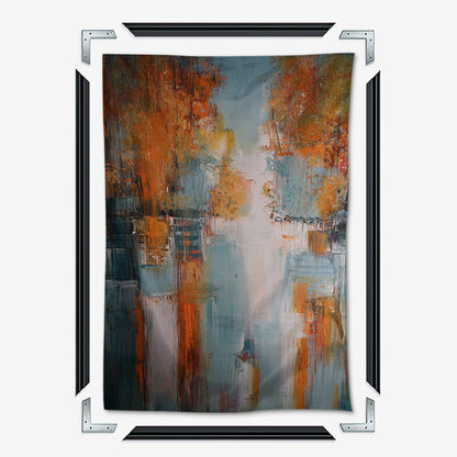 Village In Fall Wall Art