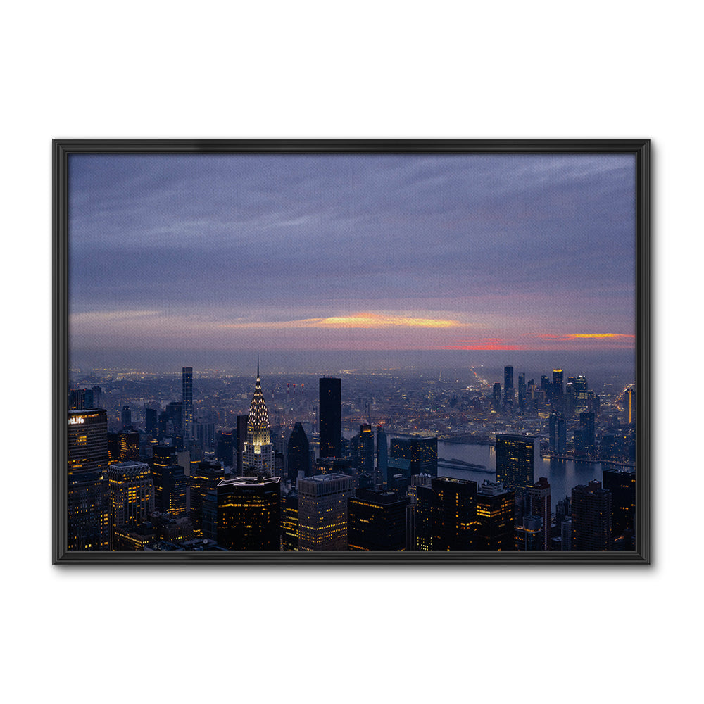 Dawn In New York Large Wall Art
