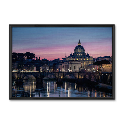 Dawn In Rome Large Wall Art
