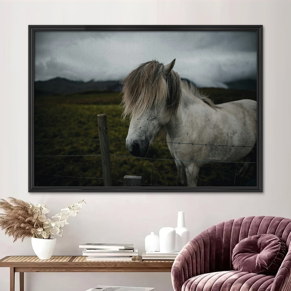 White Horse Wall Art