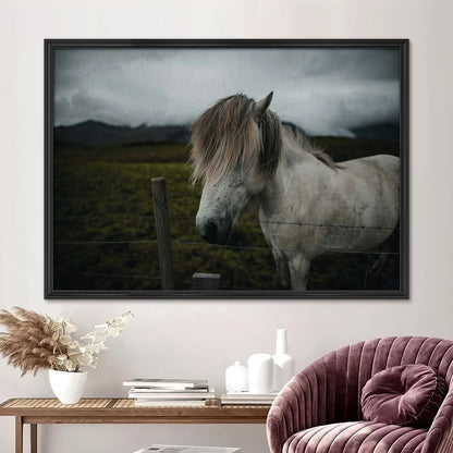 White Horse Wall Art
