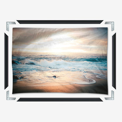 Sunset Over Ocean Wall Art