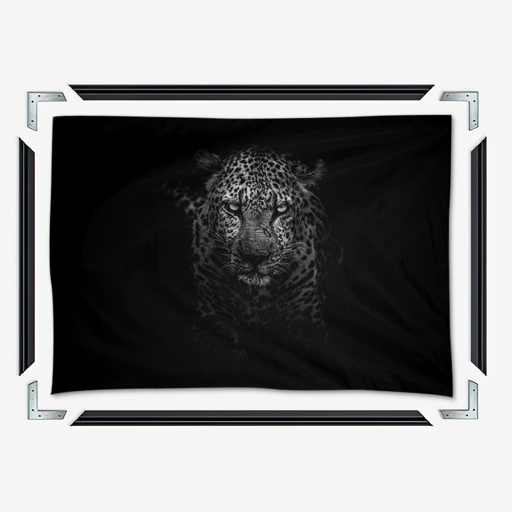 Black & White Leopard Large Wall Art