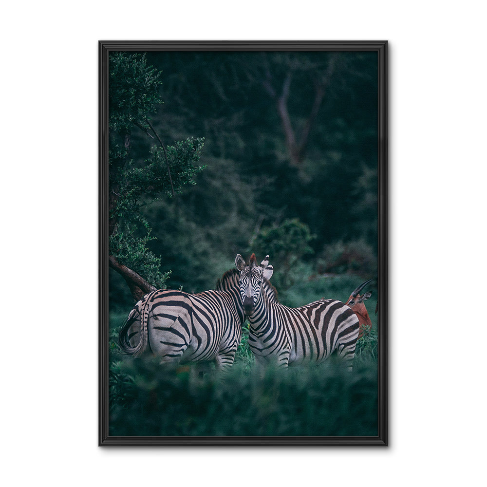 Forest Couple Zebra Wall Art