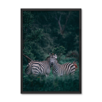 Forest Couple Zebra Wall Art
