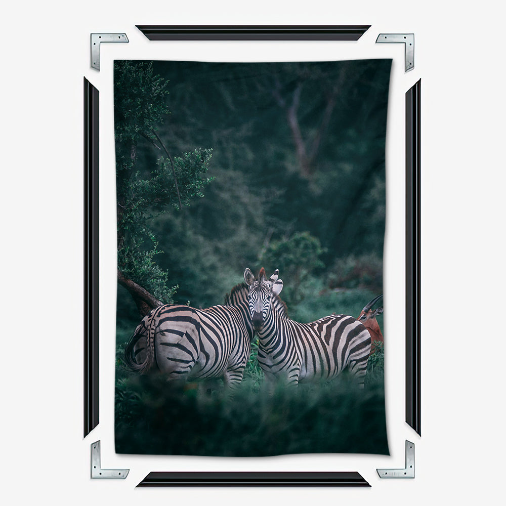 Forest Couple Zebra Wall Art