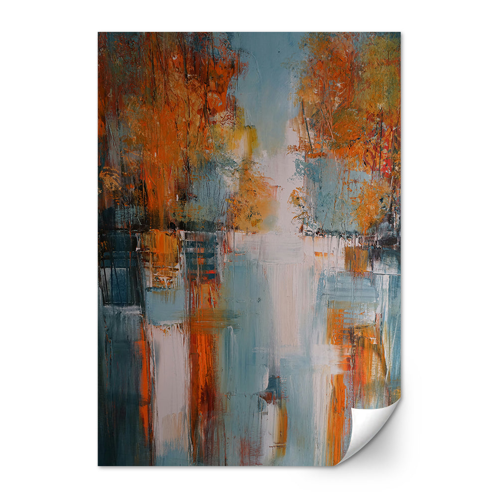 Village In Fall Wall Art