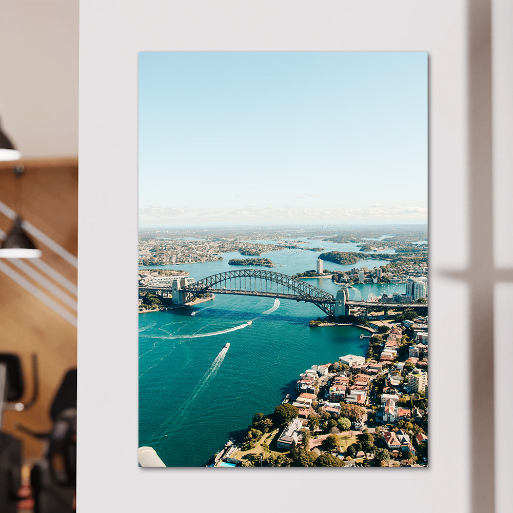 Sunset Over The Sails Large Wall Art