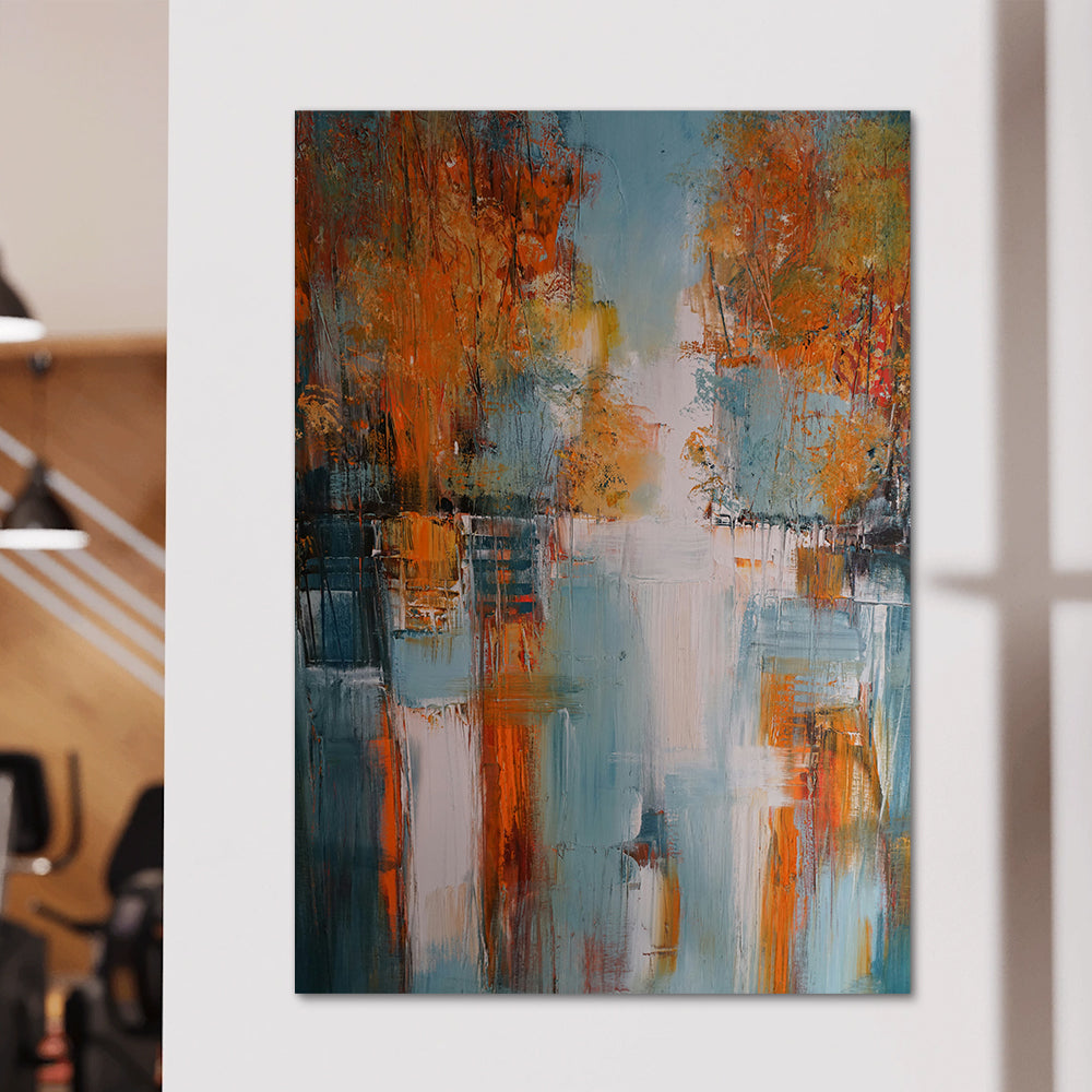 Village In Fall Wall Art