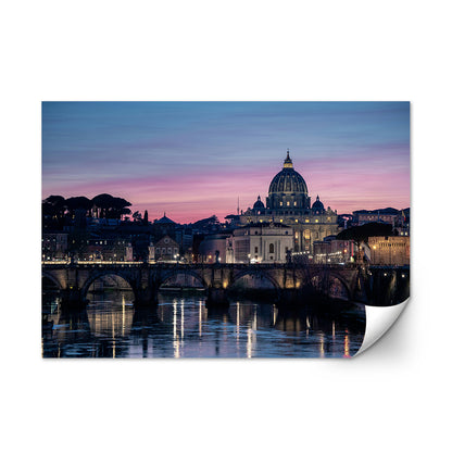 Dawn In Rome Large Wall Art