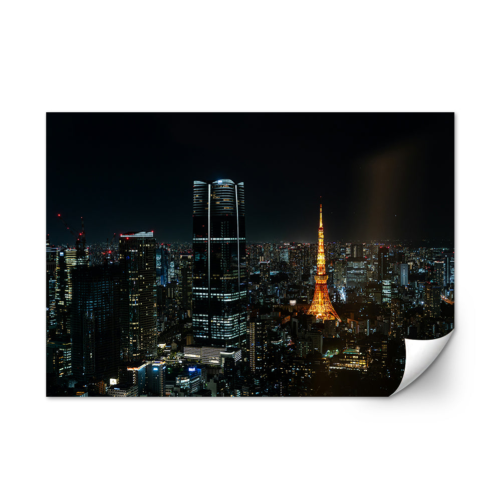 Tokyo At Night Large Wall Art
