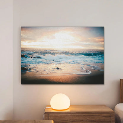 Sunset Over Ocean Wall Art