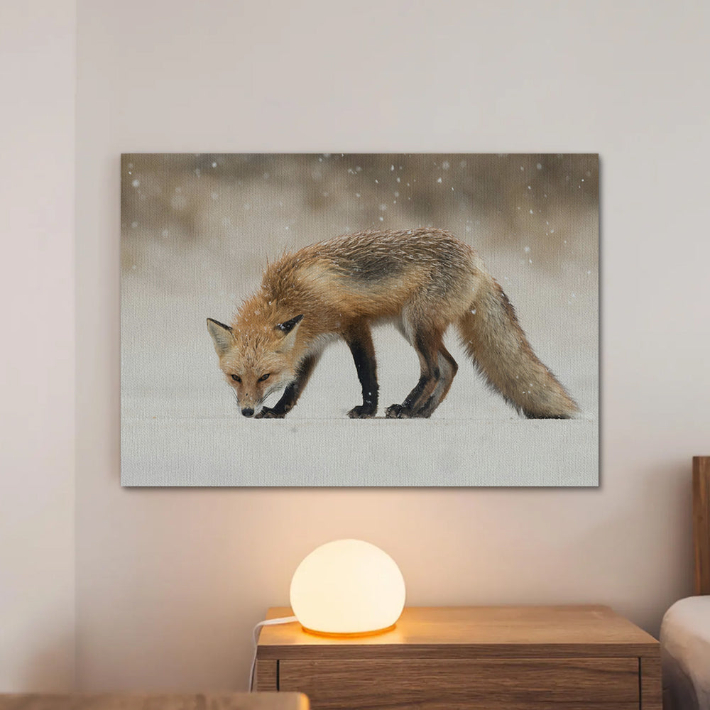 Winter Fox Large Wall Art