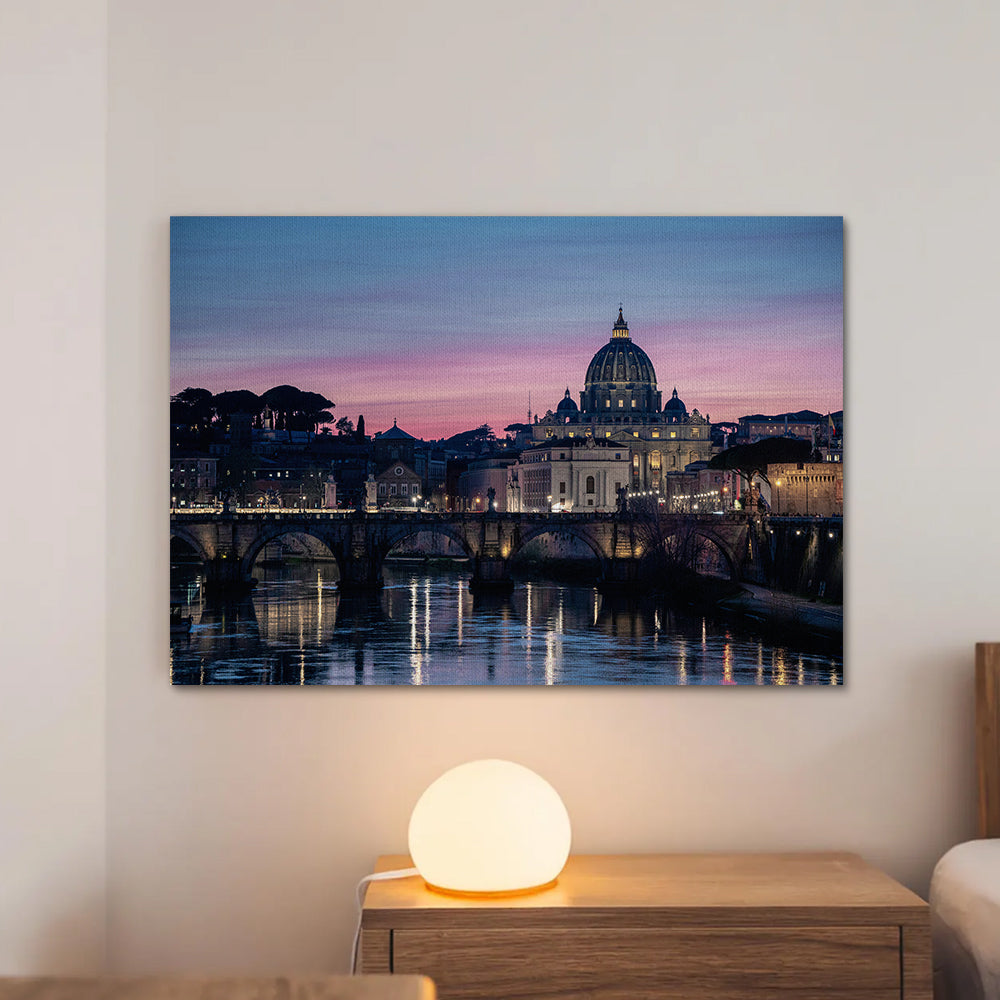 Dawn In Rome Large Wall Art