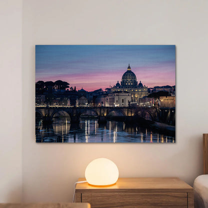Dawn In Rome Large Wall Art