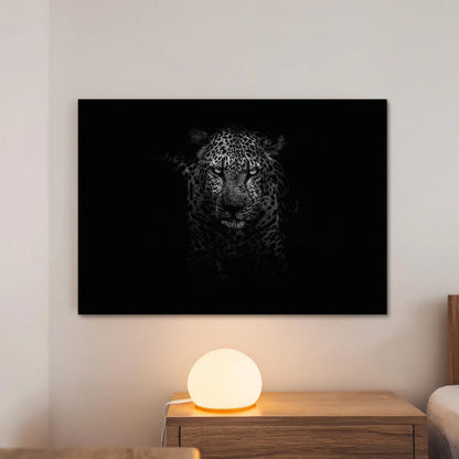 Black & White Leopard Large Wall Art