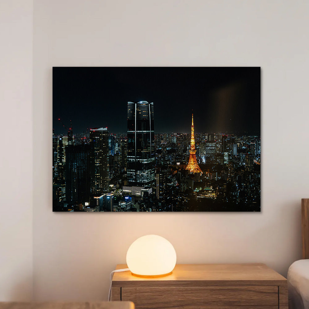 Tokyo At Night Large Wall Art